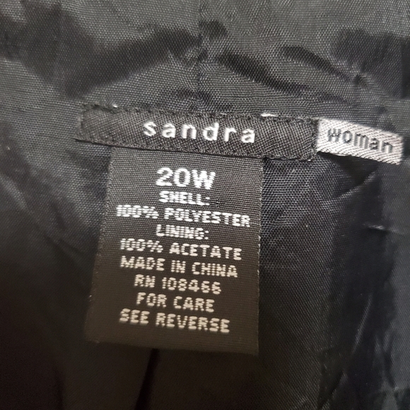 Vintage Sandra Oversized Colorblock Blazer Jacket Bold 20W - Picture 11 of 12